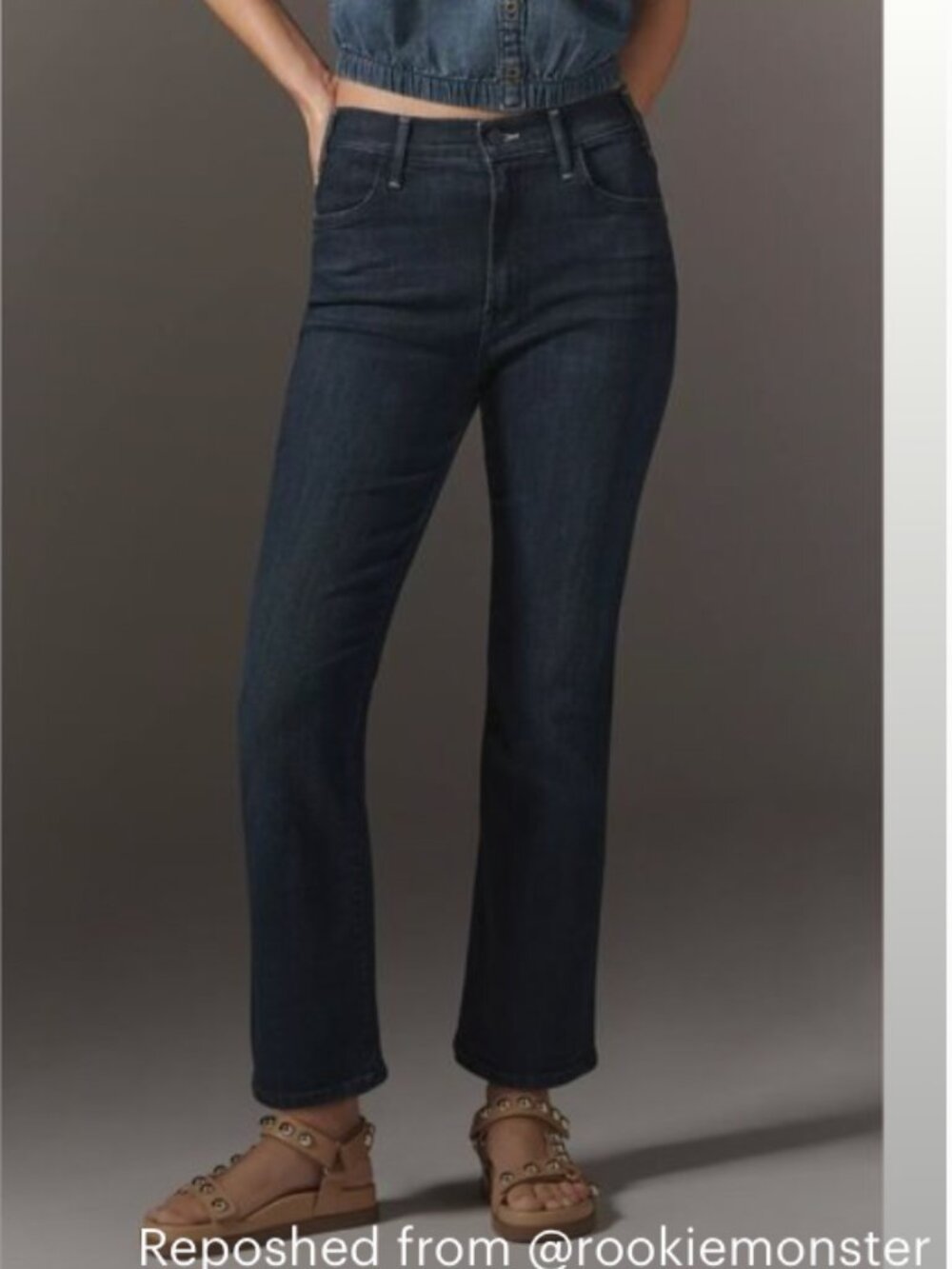 Mother The Hustler High Rise Ankle Jeans 25